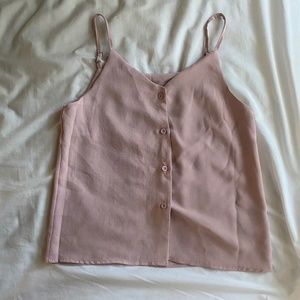 button down light flowy tank top